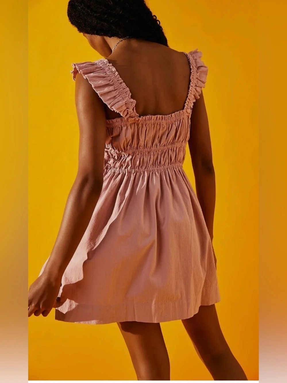 NWOT Free People Blush Pink  Midi dress - Picture 2 of 6